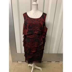 Connected Apparel Dress Business Casual Damask Maxi Whimsigoth Plus Size 24W